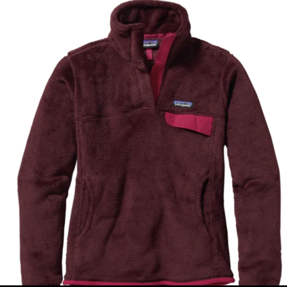 Patagonia Re-Tool Snap-T Pullover Oxblood Red Deep Mahogony XS